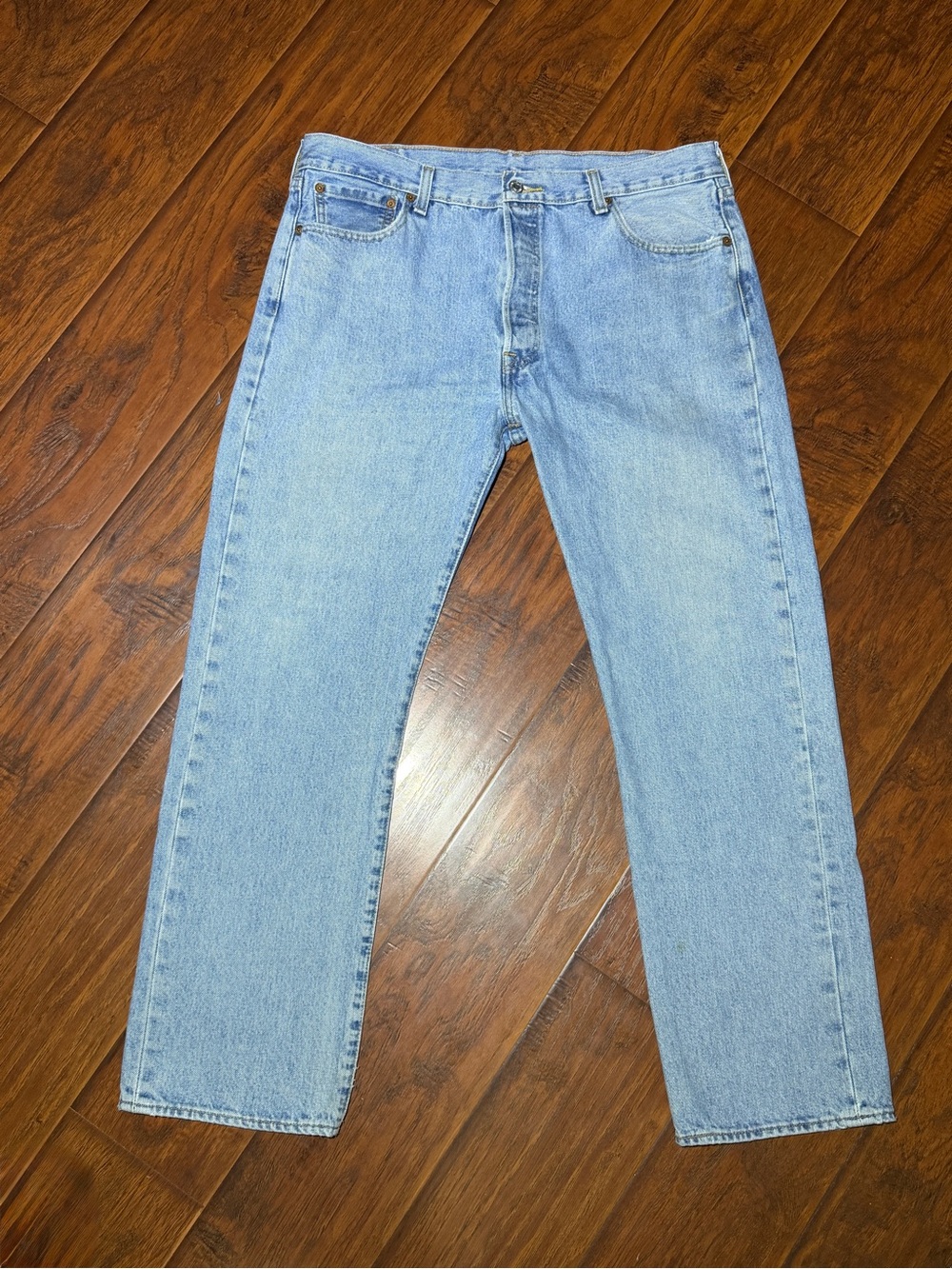 Levi's 501 Original Fit Button Fly Jeans Men's 36x30 Light Stonewash - #001